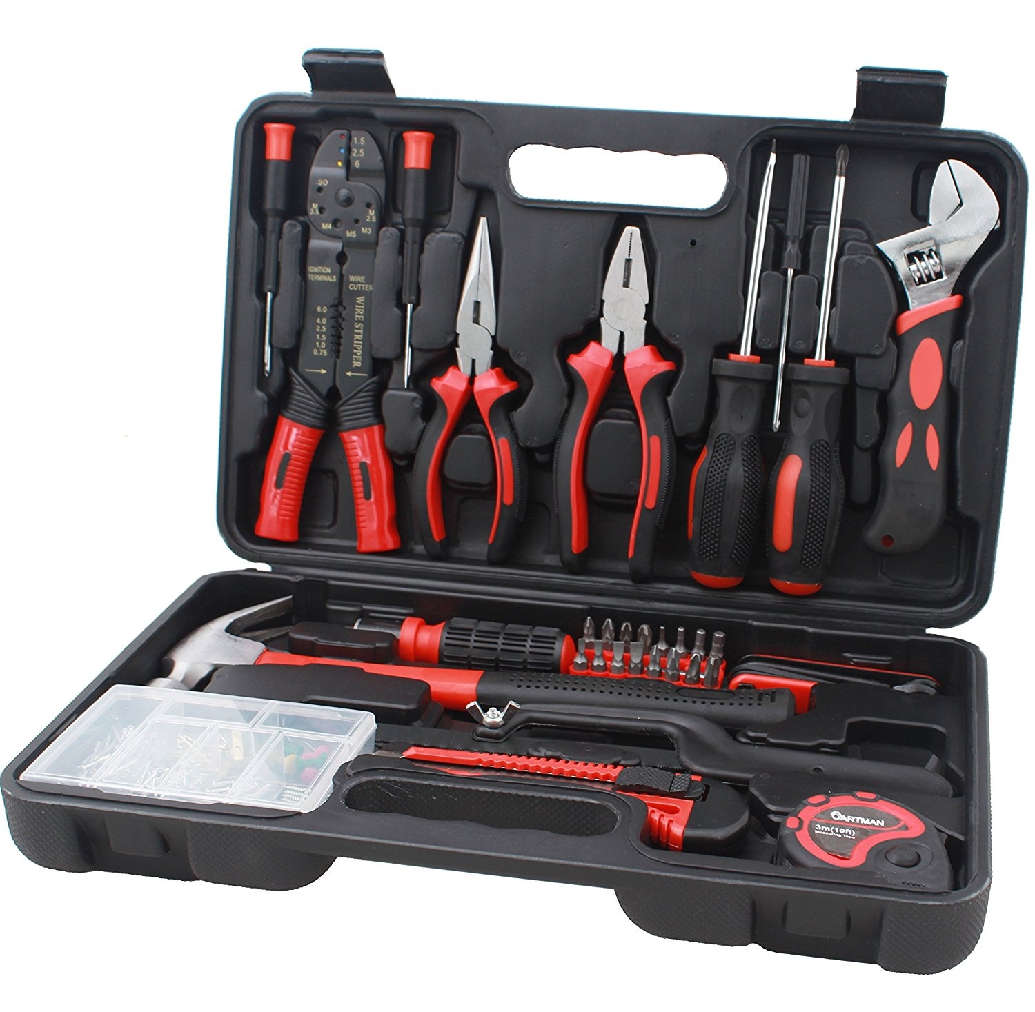 160pcs household combination hand tools kit including pliers wrenches