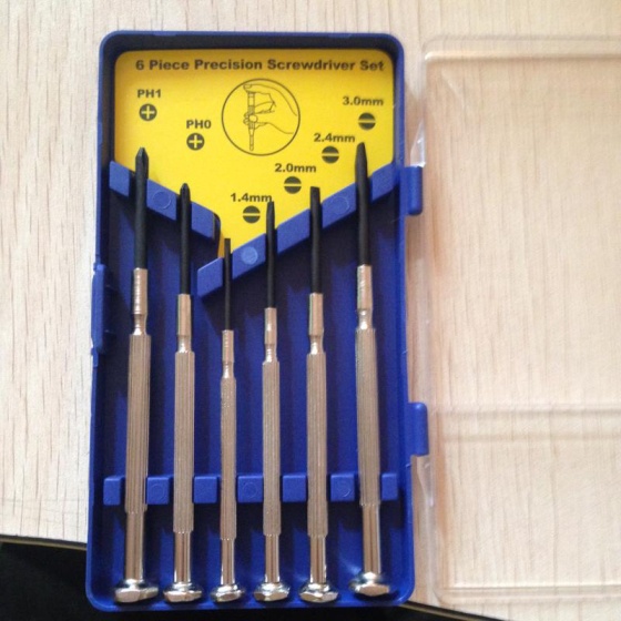 6PCS Precision Screwdriver Set Flat and Phillips head