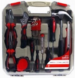 23pcs mixed hand tools set with transparent case