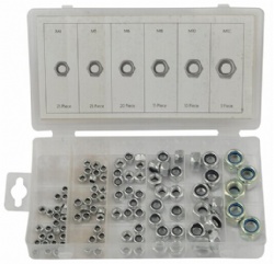 100 pcs Locknut Screw nut assortment Hardware sets